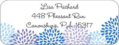 Blue Mum Address Labels